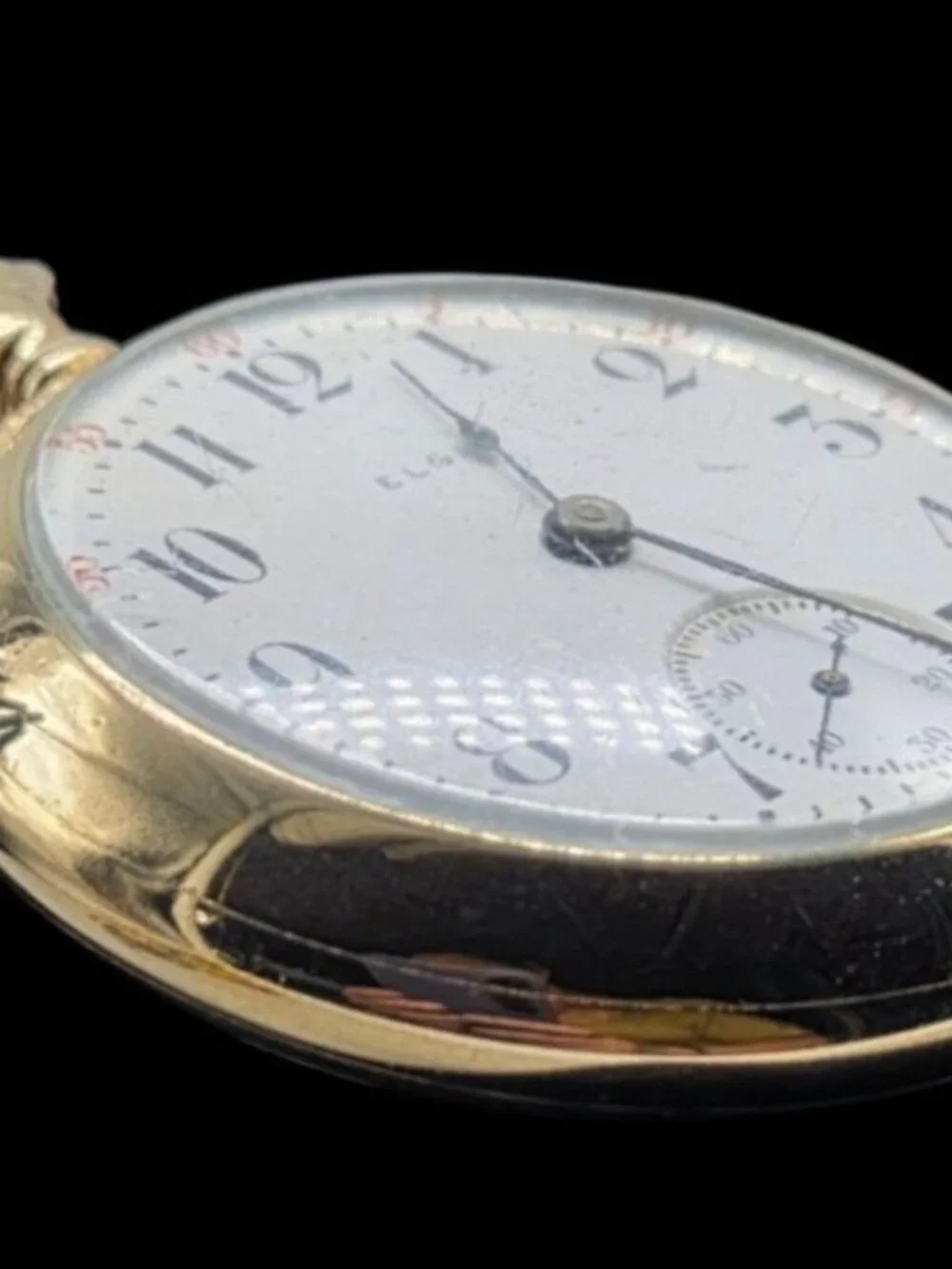 Antique Elgin 1910 Pocket Watch Open Face Grade 379 Model5 18s 17j RARE 12K MADE